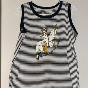 Striped Fairy Graphic Kids Tank Top